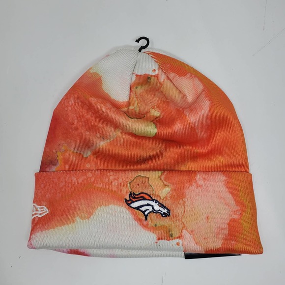 NEW New Era 2022 Sideline Ink Dye Cuffed Knit Hat - Denver Broncos - Picture 4 of 5